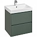 Тумба под раковину Roca Ona 60 A857613513 подвесная Зеленая матовая