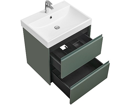 Тумба под раковину Roca Ona 60 A857613513 подвесная Зеленая матовая