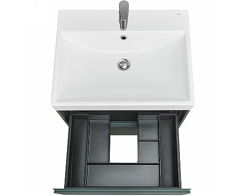 Тумба под раковину Roca Ona 60 A857613513 подвесная Зеленая матовая