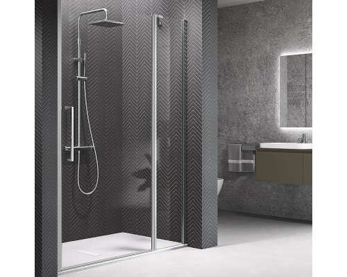 Душевая дверь Novellini Young 120 Y22P117-1K профиль Хром стекло прозрачное