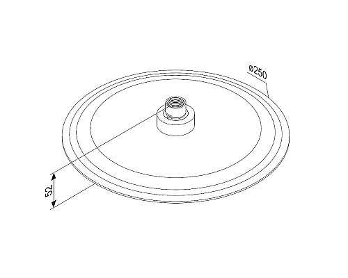 Верхний душ Damixa Scandinavian Pure 936050000 Хром