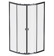 Душевой уголок AM.PM X-Joy Twin Slide 90х90 W88G-205-090BT64 профиль Черный матовый стекло прозрачное