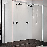 Душевая дверь Novellini Opera 120 R OPEPH119D-1K профиль Хром стекло прозрачное