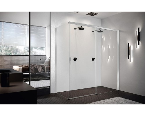 Душевая дверь Novellini Opera 120 R OPEPH119D-1K профиль Хром стекло прозрачное