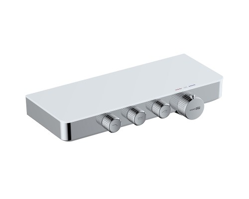 Смеситель для ванны WasserKRAFT Mindel 8599 Thermo с термостатом Хром Белый