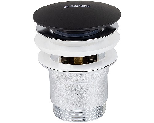 Донный клапан Kaiser 8040-9 click-clack Черный матовый