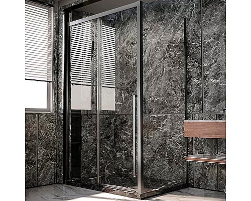 Душевая стенка Veconi Premium Trento SP-30GR 80 SP30-GR-80-01-C4 профиль Брашированный графит стекло прозрачное