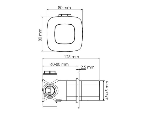 Переключатель потоков WasserKRAFT Nuthe A264 Черный матовый