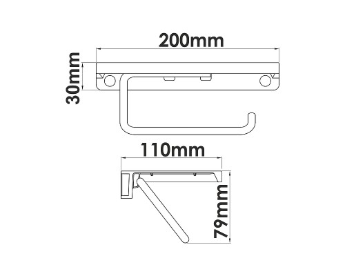 Держатель туалетной бумаги WasserKRAFT K-1725 Золото глянцевое