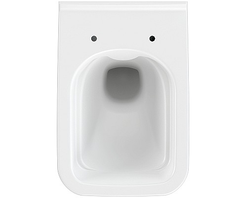 Комплект унитаза с инсталляцией Cersanit Crea 64443 с сиденьем Микролифт и клавишей смыва Хром глянцевый