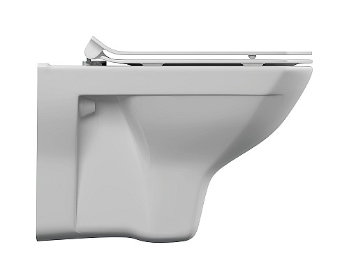 Комплект унитаза с инсталляцией Cersanit Carina 64440 с сиденьем Микролифт и клавишей смыва Хром матовый