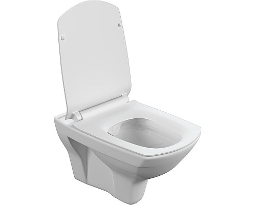 Комплект унитаза с инсталляцией Cersanit Carina 64440 с сиденьем Микролифт и клавишей смыва Хром матовый