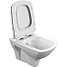 Комплект унитаза с инсталляцией Cersanit Carina 64440 с сиденьем Микролифт и клавишей смыва Хром матовый
