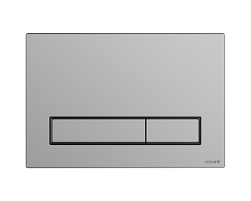 Комплект унитаза с инсталляцией Cersanit Carina 64440 с сиденьем Микролифт и клавишей смыва Хром матовый