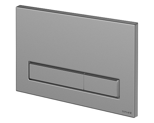 Комплект унитаза с инсталляцией Cersanit Carina 64440 с сиденьем Микролифт и клавишей смыва Хром матовый