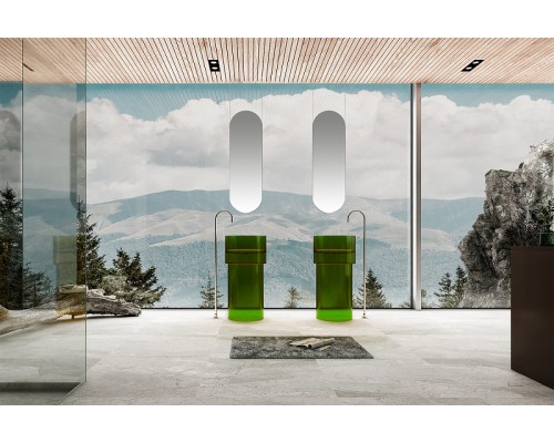 Раковина Abber Kristall 45 AT2701Emerald Зеленая