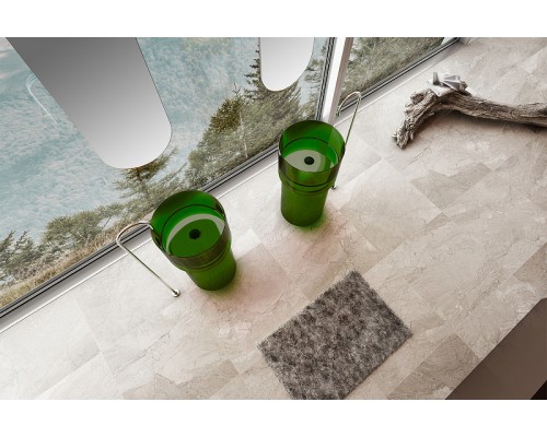 Раковина Abber Kristall 45 AT2701Emerald Зеленая