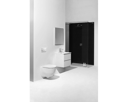 Комплект унитаза с инсталляцией Laufen Pro Rimless ПЭК Z.RU93.0.761.6 с сиденьем Микролифт и Белой клавишей смыва