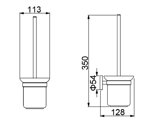 Ершик для унитаза Timo Saona 13061/00 Хром