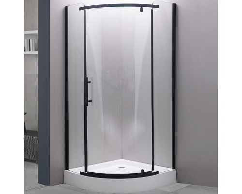 Душевой уголок Esbano ESD-7015B 90x90 профиль Черный матовый стекло прозрачное
