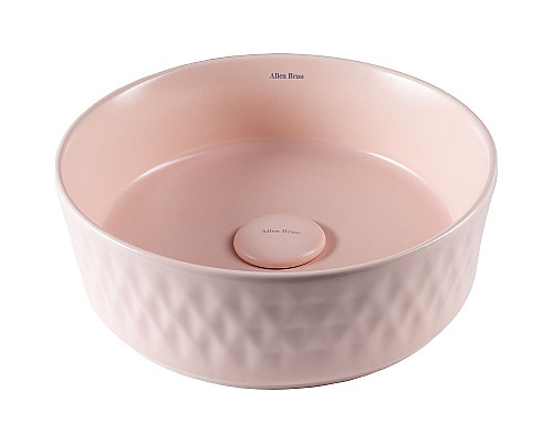 Раковина-чаша Allen Brau Fantasy Romb 36 4.11033.SM Розовая
