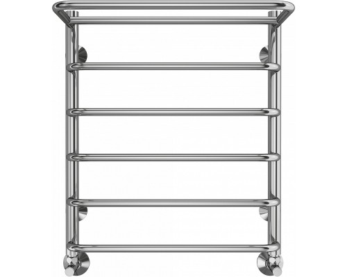 Водяной полотенцесушитель Terminus Полка П6 500x600 4670078530288 с полкой Хром, нижнее подключение, G 1/2" ВР