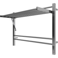 Электрический полотенцесушитель Terminus Горизонт П8 800х600 4670078543530 с полкой Хром