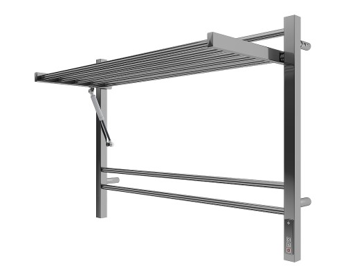 Электрический полотенцесушитель Terminus Горизонт П8 800х600 4670078543530 с полкой Хром