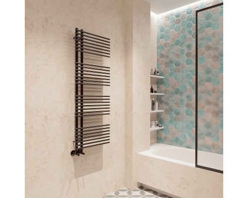 Водяной полотенцесушитель Terminus Астра П15 70х800 4670078530486 Хром, нижнее подключение, G 1/2" ВР, с комплектом вентилей