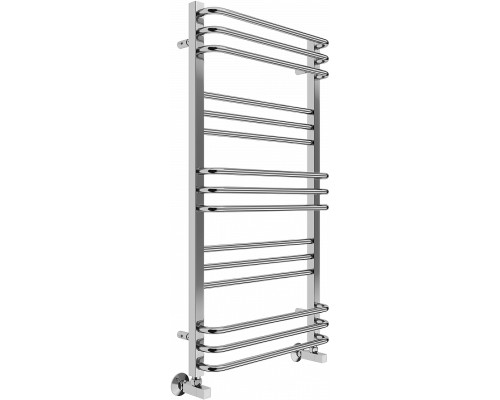 Водяной полотенцесушитель Terminus Соренто П15 500х1000 4670078530844 Хром, нижнее подключение, G 1/2" ВР, с комплектом вентилей