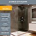 Душевая перегородка Reflection Walk in 90 RX20090TCR-20 профиль Хром стекло тонированное