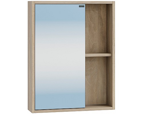 Зеркальный шкаф СанТа Прима 50 700343 Дуб светлый