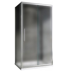 Душевой уголок Abber Schwarzer Diamant 130х60 профиль Хром стекло матовое, арт