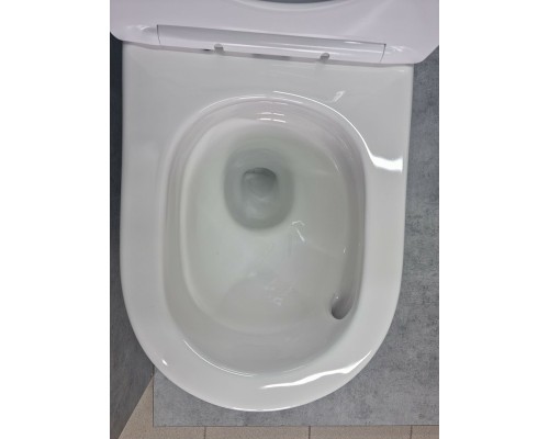 Унитаз компакт CeramaLux TR2178 Белый глянцевый с бачком и сиденьем Микролифт