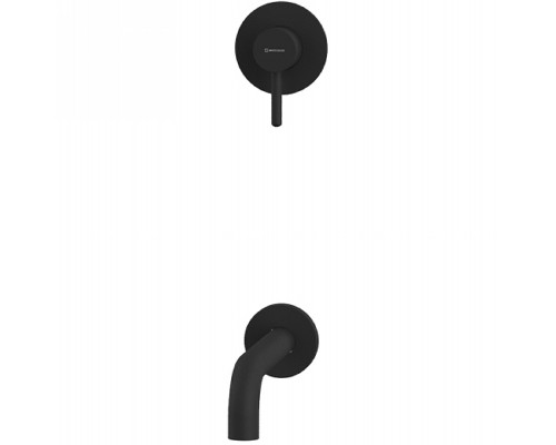 Смеситель для ванны Whitecross Y black YSET03BL Черный матовый