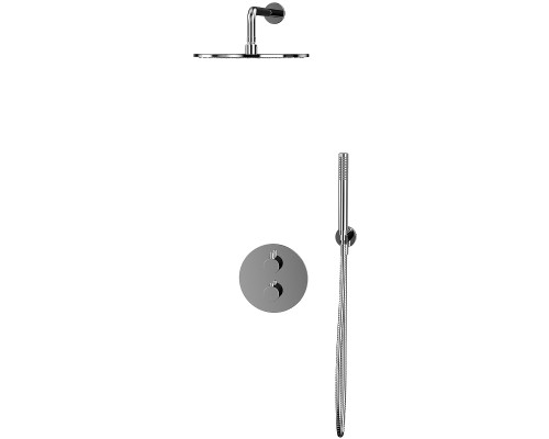 Душевая система Whitecross Y chrome YSET08CR с термостатом Хром