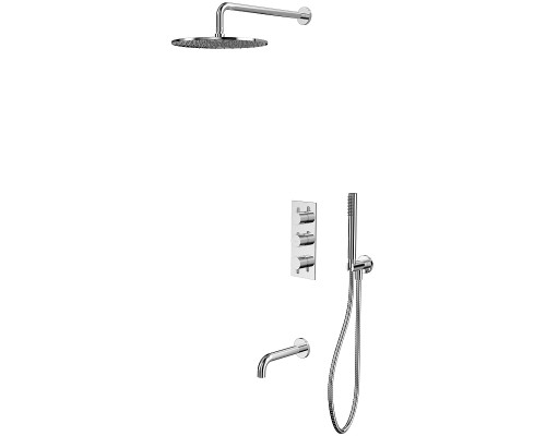 Душевая система Whitecross Y chrome YSET11CR с термостатом Хром