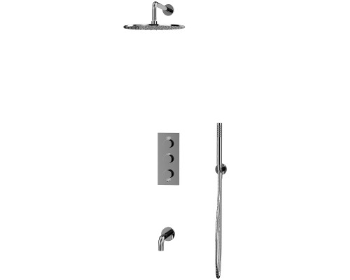Душевая система Whitecross Y chrome YSET11CR с термостатом Хром