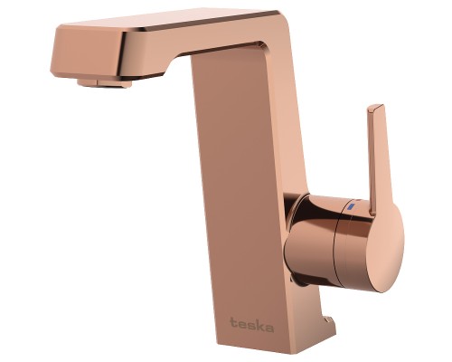 Смеситель для раковины Teska Thetis E5209 Розовое золото