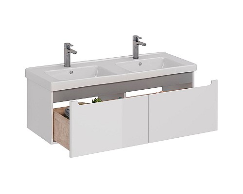 Тумба под раковину Lemark Buno Mini 125 LM05BM125T подвесная Белый глянец Тумба под раковину Lemark Buno Mini 125 LM05BM125T подвесная Белый глянец
