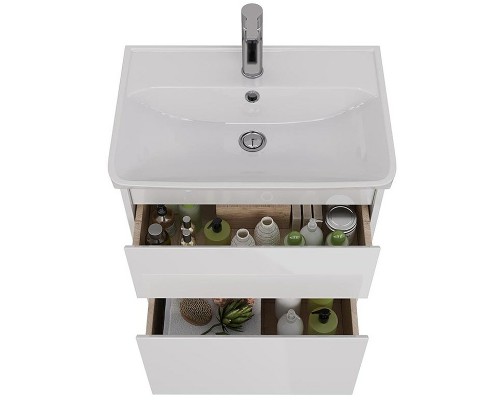 Тумба под раковину Lemark Combi 60 LM03C60T подвесная Белый глянец