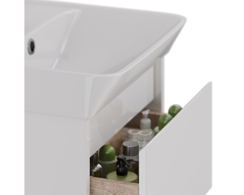 Тумба под раковину Lemark Combi 60 LM03C60T подвесная Белый глянец