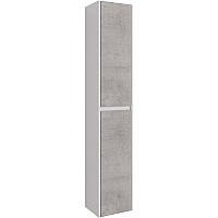 Шкаф пенал Lemark Combi 35 LM03C35P-Beton подвесной Бетон Белый глянец