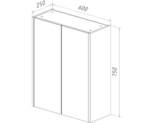 Подвесной шкаф Lemark Combi 60 LM03C60SH Белый глянец