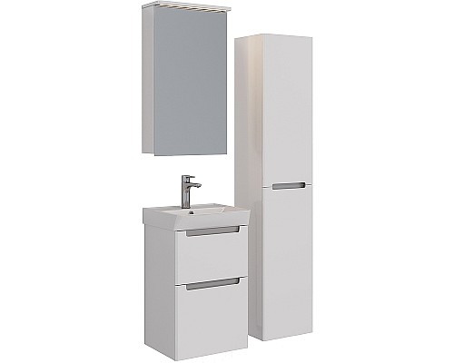 Зеркальный шкаф Lemark Zenon 45 LM45ZS-Z с подсветкой Белый глянец Зеркальный шкаф Lemark Zenon 45 LM45ZS-Z с подсветкой Белый глянец