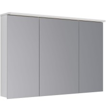 Зеркальный шкаф Lemark Zenon 120 с подсветкой Белый глянец