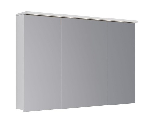 Зеркальный шкаф Lemark Zenon 120 с подсветкой Белый глянец