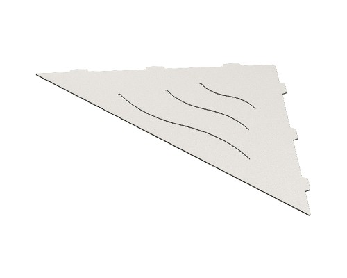 Металлическая полка RGW MT-02W 49279902-01 угловая Белая