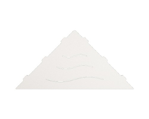 Металлическая полка RGW MT-02W 49279902-01 угловая Белая