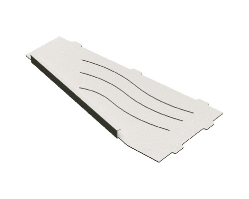 Металлическая полка RGW MT-11W L 49279911-01L угловая Белая